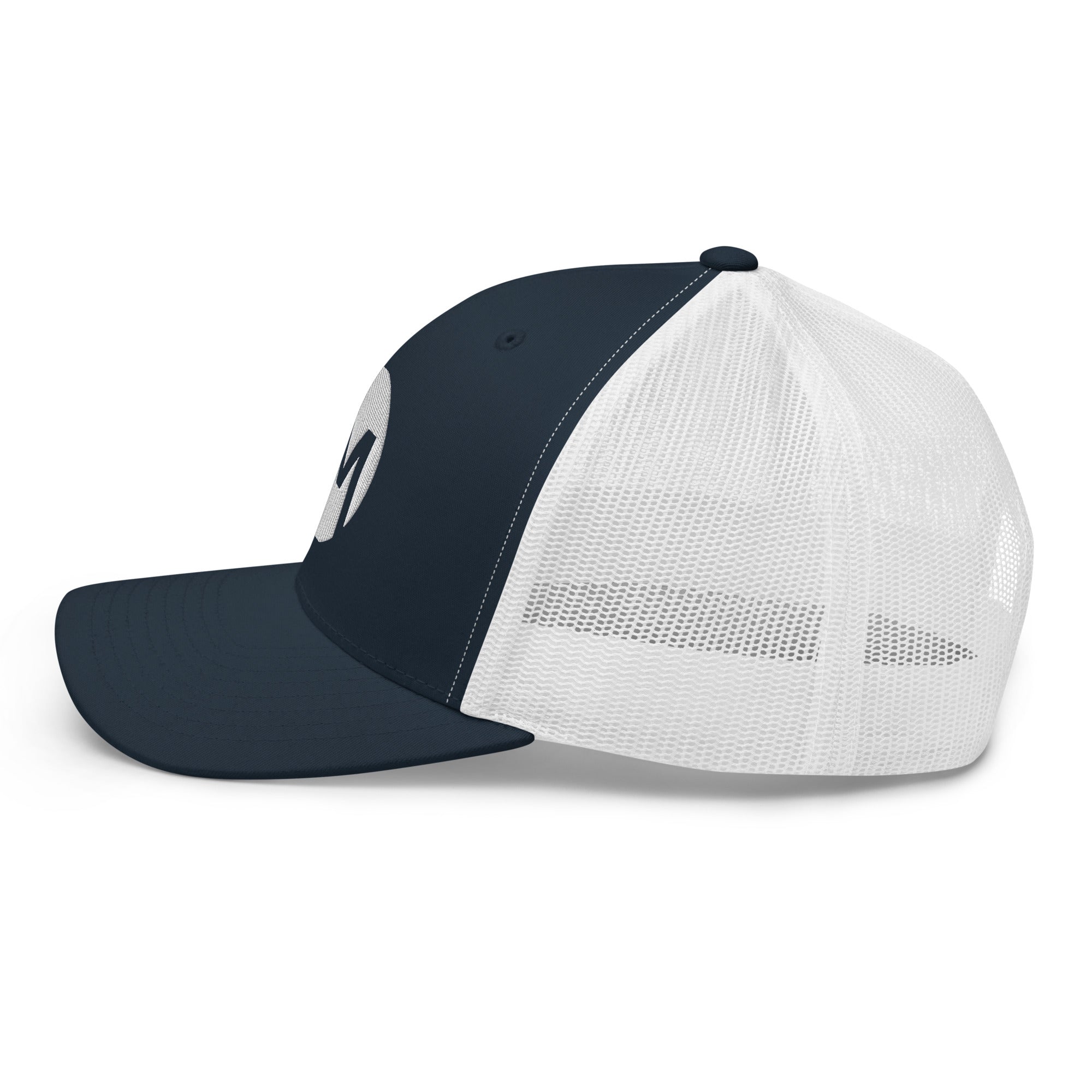 Navy & white hat
