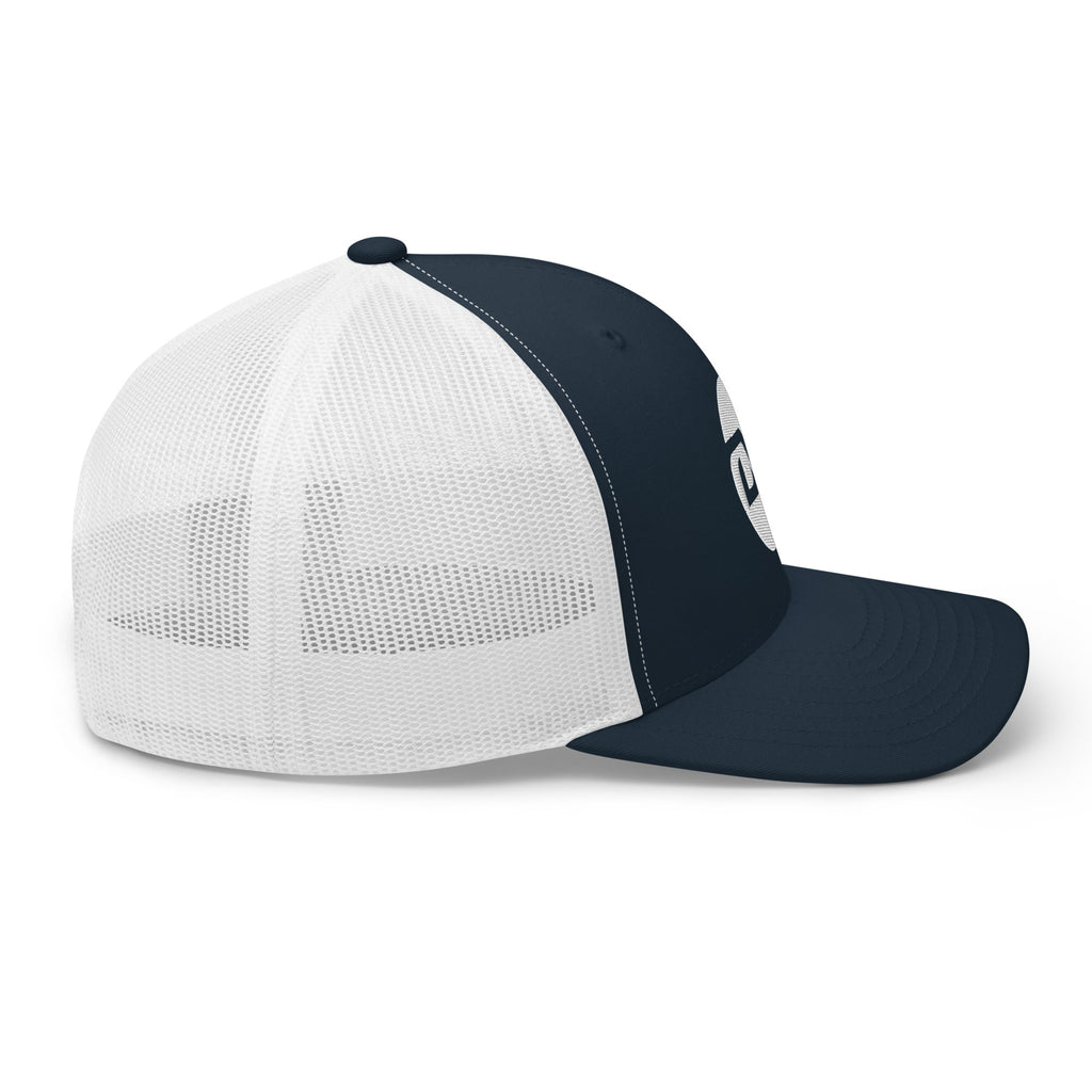 Navy & white hat
